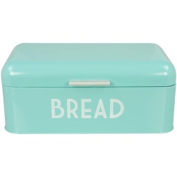 [BB44456] Home Basics Metal Bread Box, Turquoise