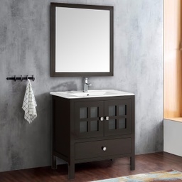 [8025 RHBV13848] Royal Homes Bathroom Vanity 31.4 x 18.1 x 33.4 In.