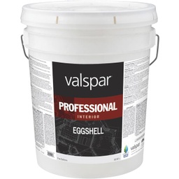 [045.0011811.008] Valspar Professional Latex Eggshell Interior Wall Paint, Light Base, 5 Gal.