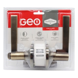 [91160-368] Geo Keyed-Entry Lever Lockset