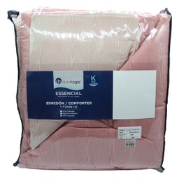 [PT14683] ****Distrihogar COMFORTER KING T200 100%C ESENCIAL