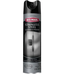 [02A] Weiman Stainless Steel Aerosol Cleaner &amp; Polish 12 Oz.