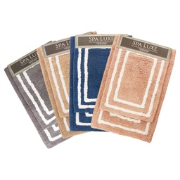 [SPALX-BRD-ASST] Spa Luxe 2 Pc Set Border Design Rug