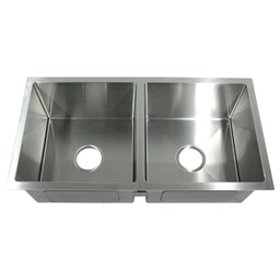 [RHKS-DYSC8143] Royal Homes Kitchen Sink - 32In.X17In.X9In. - 304 Stainless Steel