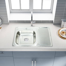 [RHKS-DYSC8050A] Royal Homes Kitchen Sink -In.31.5x19.5x5 - 304 Stainless Steel