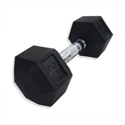 [RHD25] Runic Hexagonal Dumbbell w/ Rubber 25lb