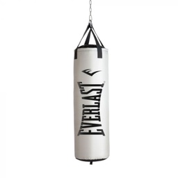 [P00001268] Everlast Heavy Punching Bag 60LB Silver &amp; Black