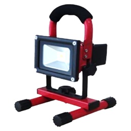 [34 04794-7] ****General Lighting-10W LED Portable Work Light RED &amp; Matt Black Finish 4000K 85-277V 50/60HZ