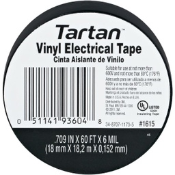 [1615] ****3M Tartan General Purpose 3/4 In. x 60 Ft. Vinyl Plastic Electrical Tape