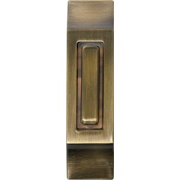 [DP-1236A] IQ America Wired Lighted Doorbell Push Button - Antique Brass