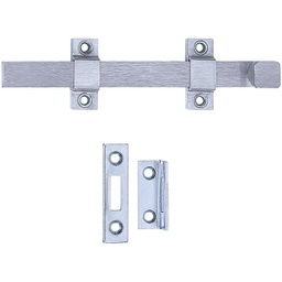 [DT100017] ****Tell Commercial 8 In. Satin Chrome Door Surface Bolt