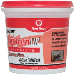 [574] ****Red Devil Onetime 1 Qt. Lightweight Latex Lighten Up Spackling