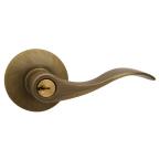 [94050-527] ****Kwikset Queen Antique Brass Keyed Entry Door Lever