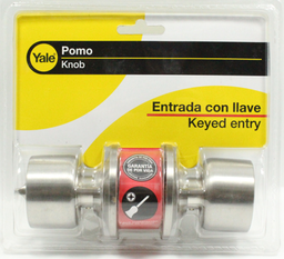 [8982] Yale Knob Chester US32D Keyed Entry V