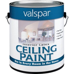 [027.0001426.007] ****Valspar Latex Flat Ceiling Paint White 1 Gal