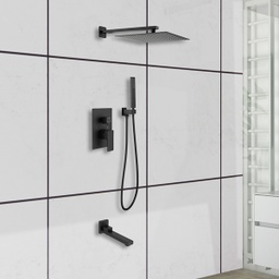 [QY-5801 RHSS17975] Royal Homes Shower Set, Black