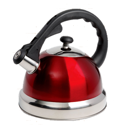 [108074.01] Mr. Coffee Whistling Tea Kettle Claredale 2.2 Qt Red