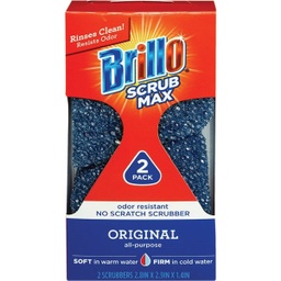 [24826] ****Brillo Scrub Max Original No-Scratch Scrubber 2-Ct