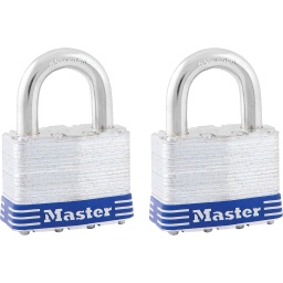 [5T] ****Master Lock 4-Pin Tumbler Keyed Alike Padlock 2 In. 2-Pack