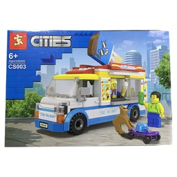 [832-46-B80182] ****Kids Cities Building Blocks Ice Cream Truck