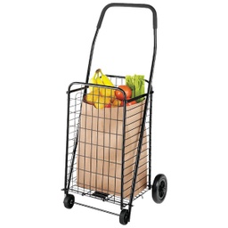 [6307-1729-BLK-2] Whitmor Rolling Utility Shopping Cart