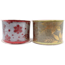 [831-XCL02-015] Miro Christmas Ribbon 2.5inx10yd