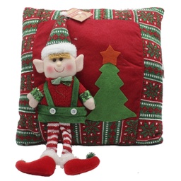 [831-XMTX532-074-21A-E] Miro Decorative Pillow 14in Elf with Hanging Legs