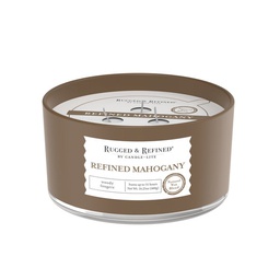 [4554293] Candle Lite Rugged and Refined 16.25oz Refined Mahogany