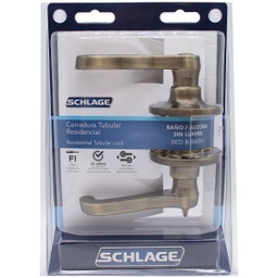 [LV801BSA5D56] Schlage Brass Privacy Lever Argos LA 7707007706012