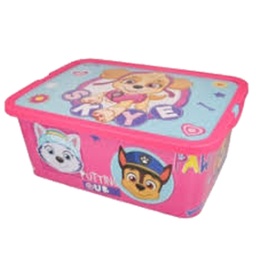 [2555] ****Disney Kids Storage Click Box 13L Paw Patrol Girls