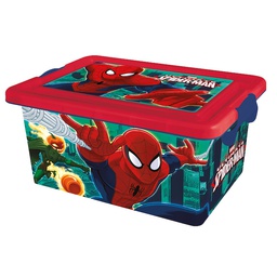 [2624] ****Disney Kids Storage Click Box 7L Spiderman Comics