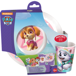 [86750] ****Disney Kids 3-pc Microwavable Set - Bowl, Plate &amp; Tumbler - Paw Patrol Girls