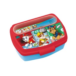 [18909] ****Disney Kids Sandwich Box with Cutlery - Paw Patrol