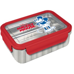 [60125] ****Disney Kids Sandwich Box Stainless Steel 670ml - Mickey