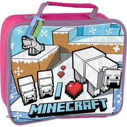 [47453] ****Disney Kids Lunch Bag Rectangular Insulated - Minecraft Girls