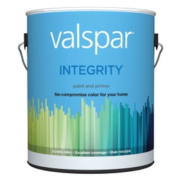 [004.6001440.007] Valspar Integrity Latex Paint And Primer Satin Interior Wall Paint, Pastel Base, 1 Gal