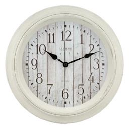 [404-3036BW] ****La Crosse Analog Wall Clock 14-In. Barn Wood