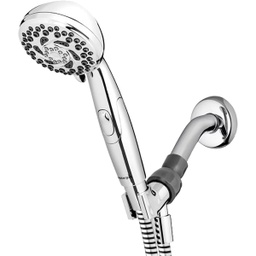 [VPT-643E] ****Waterpik PowerSpray+ 6-Spray 1.8 GPM Handheld Shower w/Easy Pause Button, Chrome