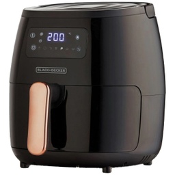 [HFD5005B] Black &amp; Decker Black Digital Air Fryer 5 Liters