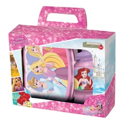 [51273] ****Disney Princess 2pc BTS Gift Set - Sport Bottle 420ml &amp; Sandwich Box