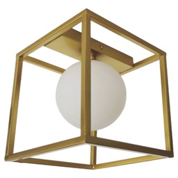 [DETL9265GD-1C] ****Royal Home Indoor Ceiling Fixture Gold 1XE12-40W Opal Glass