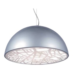 [DETL7362] Royal Home Pendant Lamp 1xE27-60W White/ Grey