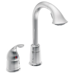 [5955] ^Moen Bar Faucet With Pullout Spuot