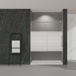 [BR-01 RHSE21146] Royal Homes Shower Enclosure 48 x 73 In. Right Hand Direction Stripe Printing