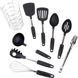 [128642.09] Gibson Chefs Better Basics 9pc Nylon Tool Set with Caddy