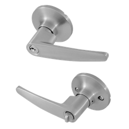 [8104305] ****Honeywell Straight Lever Combo Keyed Entry Satin Nickel