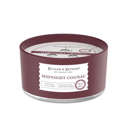 [4554667] Candle Lite Rugged and Refined 16.25oz Midnight Cognac