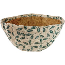 [RD05262] Gardman Plant Liner Coconut Fiber Round Decorative Leaf 14in