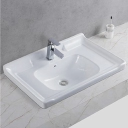 [OB80 RHTBS22547] Royal Homes Topmount Bathroom Sink 31.4 x 19.6 x 7.8 In.