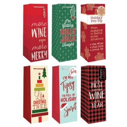 [CBGBACD-7] ****Edg Wine Gift Bags, Assorted